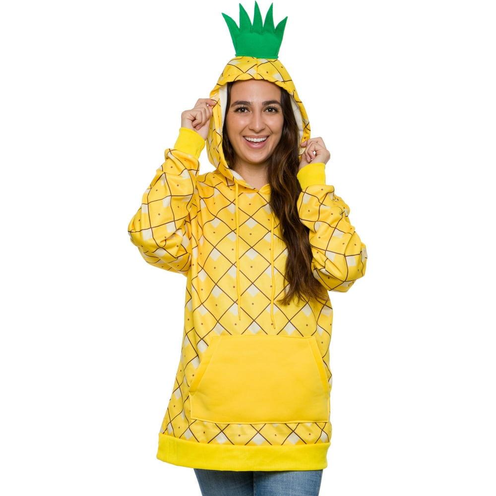 Funziez! - Unisex Pineapple Costume Hoodie Sweater - Lightweight Long ...