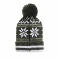 thumbnail image 2 of WITHMOONS Knitted Fairs Isle Nordic Bobble Pom Beanie Hat AC5181 (Green), 2 of 4