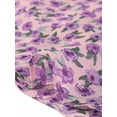 thumbnail image 5 of DARING DIVA Women's Elastic Waist Layer Ruffle A-Line Skirt XS Light Purple, 5 of 6