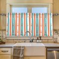 thumbnail image 2 of Yayeee Kitchen Curtains Tier Set of 2 Light Filtering 57"x36" Over Sink Window Panels, Simple Nautical Pattern, 2 of 7