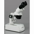 thumbnail image 2 of AmScope SE306R-AZ Forward-Mounted Binocular Stereo Microscope, WF10x and WF20x Eyepieces, 20X/40X/80X Magnification, 2X and 4X Objectives, Reversible Black/White Stage Plate, Arm Stand, 120V, 2 of 4