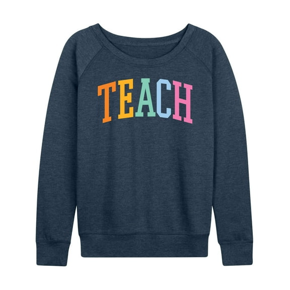 Instant Message - Collegiate Teach - Women's Lightweight French Terry Long Sleeve Shirt