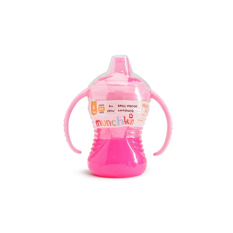 Munchkin® Mighty Grip® Trainer Sippy Cup 8 oz Pink Unisex
