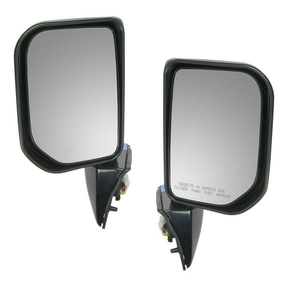 TRQ Power Marker Light Side View Mirrors Left & Right Pair for 07-14 FJ Cruiser MRA09226