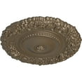 thumbnail image 3 of Ekena Millwork 21"OD x 2"P Marseille Ceiling Medallion (Fits Canopies up to 7 3/8"), Hand-Painted Warm Silver, 3 of 6