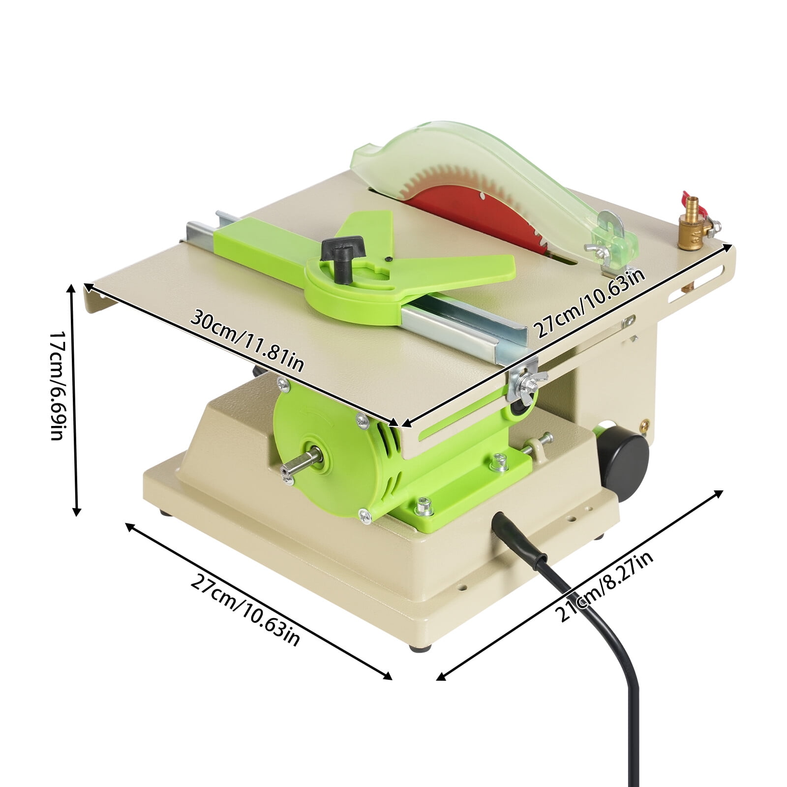 1380W Bench Polisher, Rock Polishing and Grinding Machine, Variable Speed Buffer Bench with Multi-Function Wheels for Stone Jade Cutting Polishing