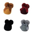thumbnail image 7 of Arvbitana Kids Beanie Hat Bowknot Warm Stretchy Winter Cap Solid Knitted Beanie Hat, 7 of 7