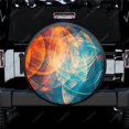 thumbnail image 2 of Colorful Abstract Painting Polyester Universal Spare Wheel Tire Cover Custom Tire-Covers for Trailer RV SUV Truck Camper, 2 of 5
