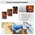 thumbnail image 5 of ZHONGYUTONG Kitchen Wall Art Set of 3 Red Wine Pictures Wall Decor Grape Wine Painting Restaurant Dining Room Bar Canvas Print Artwork Framed (11"x14"x3PCS), 5 of 6