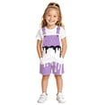 thumbnail image 2 of WhouRiu Girls Casual Sleeveless Jumpsuits Ice Cream Print Loose Overalls With Pockets Kids Summer Lightweight Breathable Cute Onesies,6-7 Years, 2 of 5
