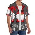 thumbnail image 3 of Disketp Men's Hawaiian Chillin with My Gonme Print Shirts Button Down Holiday Beach Shirts-Large, 3 of 5