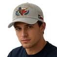 thumbnail image 4 of Gkeoshab 2026 New Texas State Souvenir Baseball Cap Cotton Printed Hat Commemorative Adjustable Snapback for Men & Women Gray One Size, 4 of 7