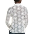 thumbnail image 2 of Gracia womens  Floral Top, s, White, 2 of 3