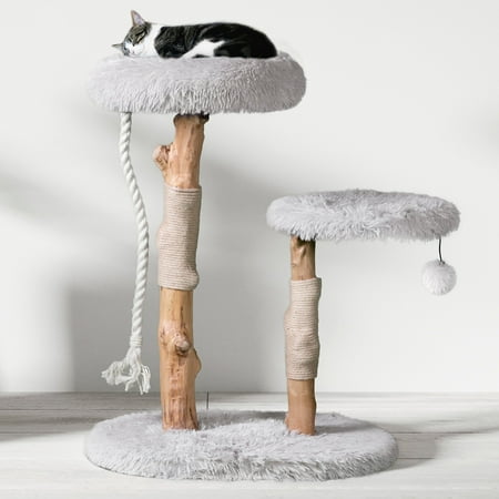 UPC: 0850006400034 | Mau Lifestyle Rizzo Cat Tree  Hand Made  Gray