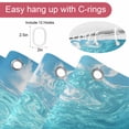 thumbnail image 5 of Summer Sea Shower Curtains for Bathroom, Underwater Blue Ombre Ocean Waves Seascape Sand Washable Fabric Shower Curtain with Hooks Waterproof Bathroom Decor Sets, 72 x 84 Inches, 5 of 9
