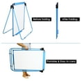 thumbnail image 3 of XIWODE Magnetic U-Stand Whiteboard, 36" x 24" Height Adjustable and Foldable Dry Erase Board/Flip Chart Whiteboard, Blue Aluminum Framed, 3 of 7