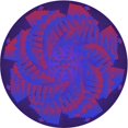 thumbnail image 1 of Ahgly Company Machine Washable Indoor Round Transitional Purple Amethyst Purple Area Rugs, 8' Round, 1 of 7