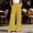Yellow plus size wide leg trousers a1, variant on Cagogo Women Plus Size Wide Leg High Waisted Trousers with Pockets Solid Casual Office Long Trousers Pleated Dress Trousers, Black XL