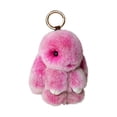 thumbnail image 3 of Bunny Plush Keychain key 6" Cute Chains for Women Plush Bag Charm Easter Basket Stuff Mother's Day Gifts Deep Pink, 3 of 8