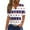 White, variant on WTOBBY Women's Fashion Casual V-Neck Independence Day Print Button Detail Short Sleeve T-Shirt Tee Top for Daily Weekend Wear Basic Wardrobe Essential Comfort Fit,Blue L