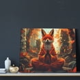 thumbnail image 3 of Logiee Maple Leaf Meditating Fox Print Canvas Wall Art ,Art Poster,Canvas Decorative Picture,Decor Wall Pictures for Living Room Bedroom Bathroom,Ready to Hang, 3 of 6