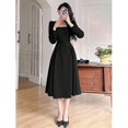 thumbnail image 5 of Robes de Soirée Élégantes pour Femmes 2023 Robe Longue Décontractée à Manches Bouffantes pour le Printemps et le Bal Mode Coréenne Robe de Soirée pour Femmes, 5 of 5