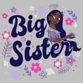 thumbnail image 2 of Women's Encanto Isabela Big Sister with Flower  Graphic Tee Athletic Heather Small, 2 of 4