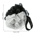 thumbnail image 3 of Unique Bargains Bath Shower Loofah Sponge Body Puffs for Bathroom 5.31"x4.33" Gray, Black, 3 of 6