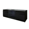 thumbnail image 6 of Television Stands for Living Room, Black TV Cabinet with LED and Storage Drawers for TVs up to 55'', Console Table Entertainment Center Furniture, S9818, 6 of 8
