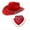 Set 4, variant on Rdhnmea Christmas Cowboy Hat and Scarf Sequined Santa Wide Brim Hat Set for Adults Wedding Carnival Rave Party Costume Accessories