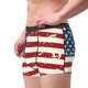thumbnail image 2 of Balery Vintage American Flag Calzoncillos bóxer para hombre, ropa interior de algodón suave y transpirable con cinturilla de nailon-Small, 2 of 5