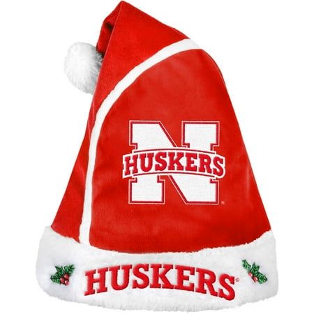 Forever Collectibles NCAA 2015 Santa Hat, University of Nebraska Huskers