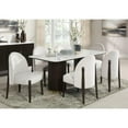 thumbnail image 3 of ACME Clayten Wood & Fabric Upholstered Side Chair in Beige & Espresso (Set of 2), 3 of 6