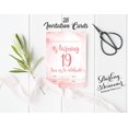thumbnail image 3 of Darling Souvenir Pink Birthday Invitation Card 28 Pcs Fill or Write In Blank Invites Printable Party Supplies 5 x 7 Inches, 3 of 5
