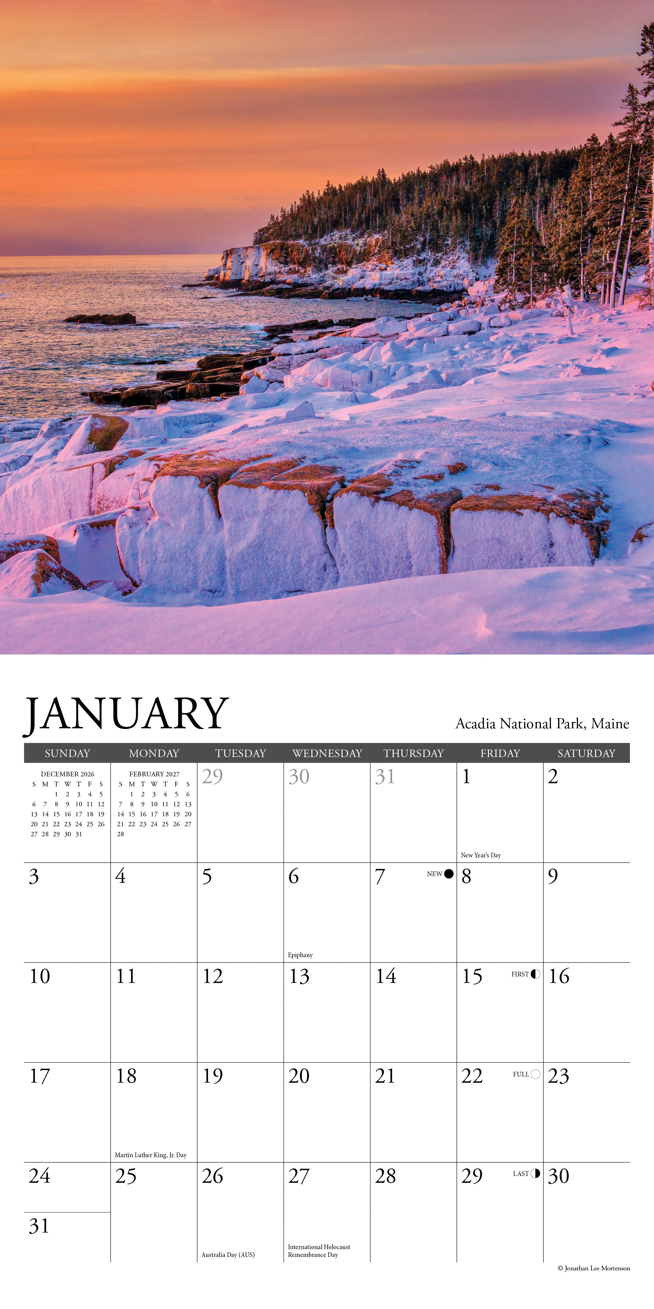 Willow Creek Press, National Parks 2027 Mini Wall Calendar