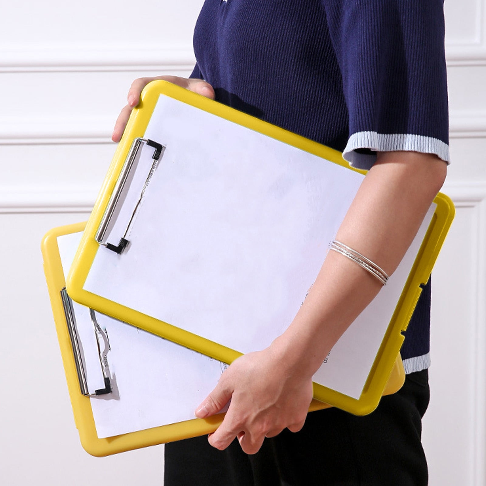 JilgTeok 5 Packs Clip Boards with Storage High Capacity Storage Clipboard Nursing Clipboard Folder with Pen Holder Heavy Duty Plastic Clipboard for School & Office