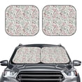 thumbnail image 2 of Xecao Fairy Floral for Foldable Car Sun Shades (2-Pack) offer sun protection with an easy-fold design for convenient windshield shading., 2 of 7