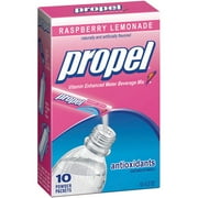 Gatorade Propel Raspberry Lemonade Water Beverage Mix, 0.2 Oz., 10 Count
