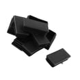 thumbnail image 1 of Cubiertas de patas de silla y mesa de plástico Uxcell de 10 piezas de 30mm x 60mm color negro, 1 of 5