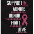 thumbnail image 2 of Support Admire Honor Fight Love Womens Slim Fit Graphic Tee Brisco Brands M, 2 of 5