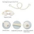 thumbnail image 3 of 4 Pack Magnetic Curtain Tiebacks Decorative Curtain Holdbacks (Beige), 3 of 7