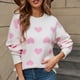 thumbnail image 1 of Suéter de cuello redondo para mujer, estampado de cuello redondo, otoño e invierno, jersey de manga larga, suéter de moda para mujer, tops de poliéster, 1 of 9