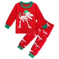 thumbnail image 1 of Conjunto de pijamas para niños pequeños, ropa de dormir de dinosaurio, regalo de Año Nuevo de dibujos animados, Top y pantalones, 100% algodón, navidad, 1 of 4