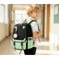 thumbnail image 6 of Large Capacity School Bag, Two Tone Stylish Water Resistant Daypack, Spacious Storage For 15.6 Inch Laptop School And Weekend Outings (E), 6 of 6