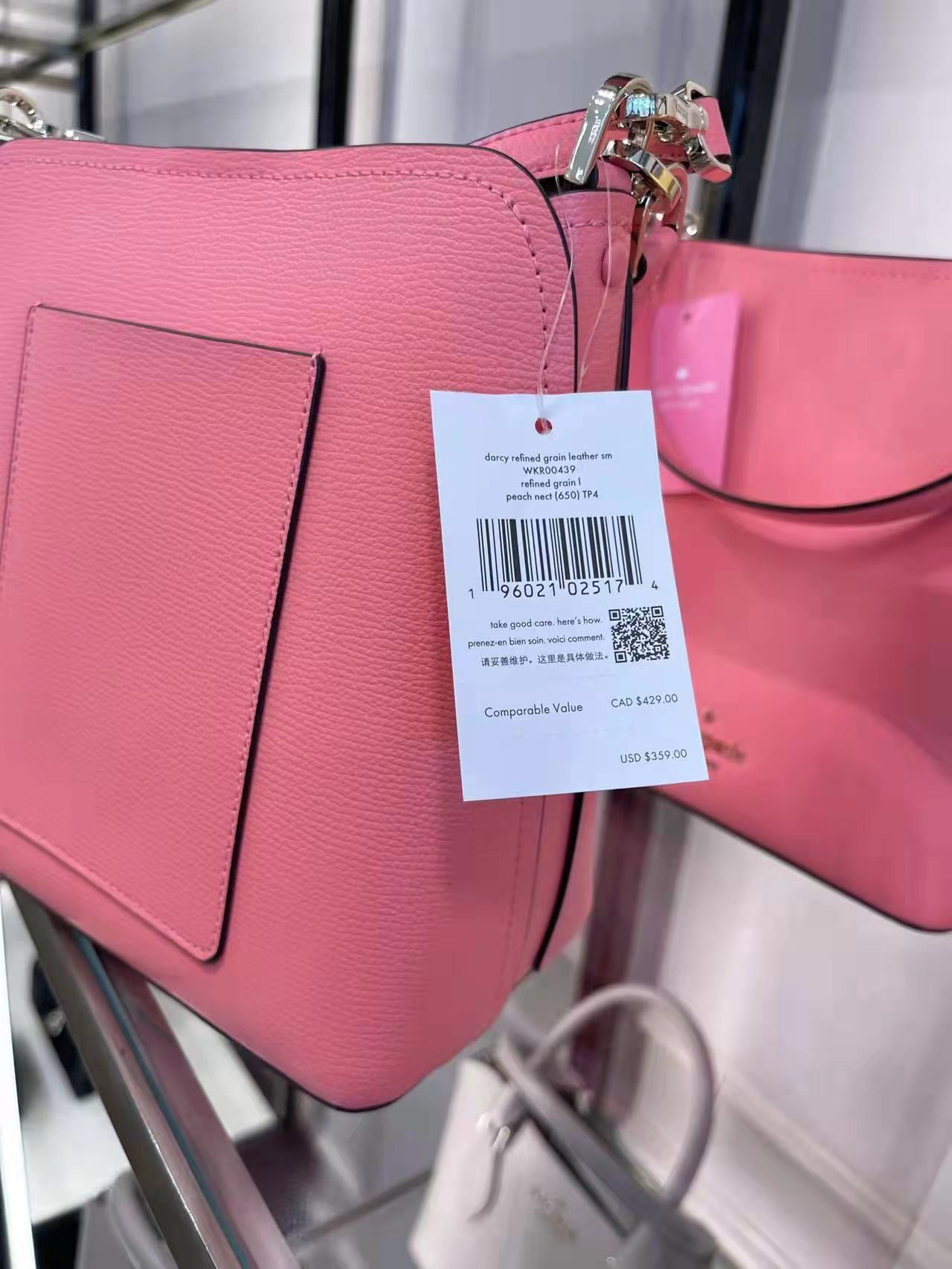 Kate Spade WKR00439 darcy small bucket bag in Peach Nectar Kate Spade WKR00439 darcy small bucket bag in Peach Nectar