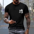 thumbnail image 4 of T-Shirt à Imprimé Cocotier à Manches Courtes Col Rond Tendance Fleur Décontractée pour Hommes Haut Basique Élégant, 4 of 4
