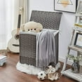 thumbnail image 2 of Mxfurhawa Laundry Hampers with Lid, Gray, 2 of 8