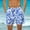 D Multicolor, variant on Mens Swim Trunks with Pockets, Bathing Suit Swimwear Drawstring Quick Dry Beach Sports Board Shorts Multicolor L