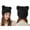 Black, variant on Cat Ears Knit Beanie Hats for Women Teen Girls Solid Color Kawaii Cat Beanie Cap Y2k Stretchy Comfortable Winter Warm Hat