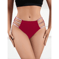 thumbnail image 6 of Women Mid Rise Sexy Panties Underwear Lace Cut Out Knitted Briefs Cheeky Bikinis Hipsters Panty, 6 of 6
